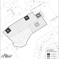 Downtown building heights map